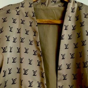 LV Goldand Black Monogram Blazer handmade